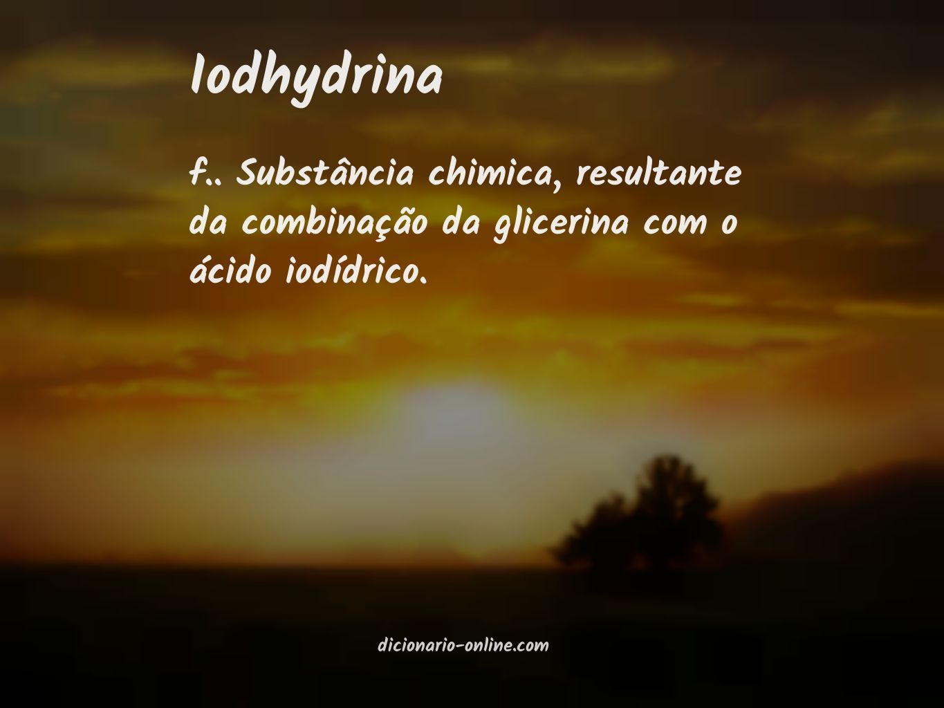 Significado de iodhydrina