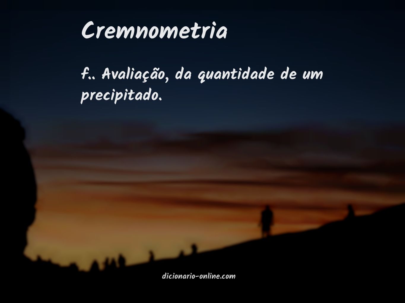 Significado de cremnometria