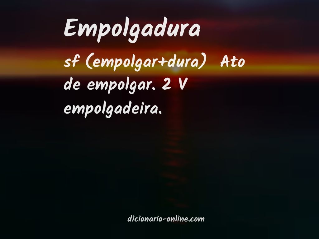 Significado de empolgadura