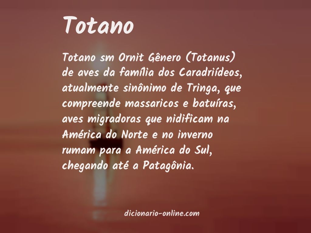 Significado de totano