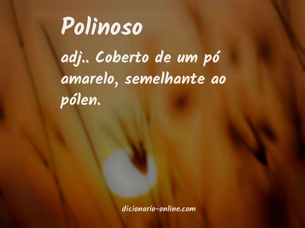 Significado de polinoso