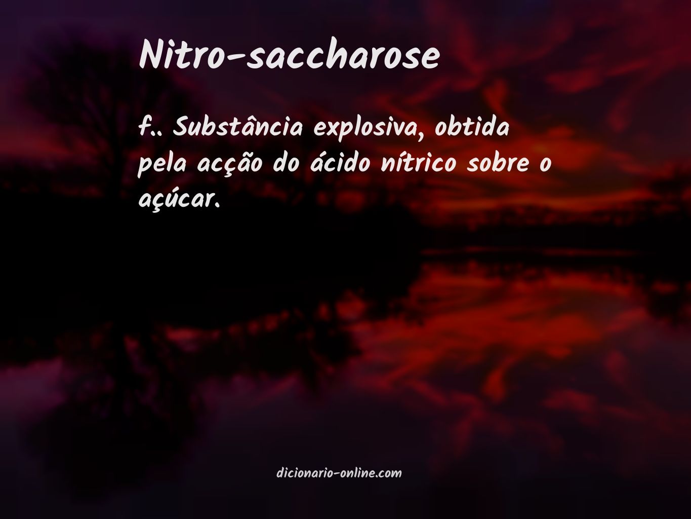 Significado de nitro-saccharose