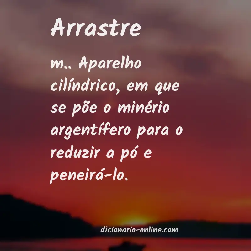 Significado de arrastre