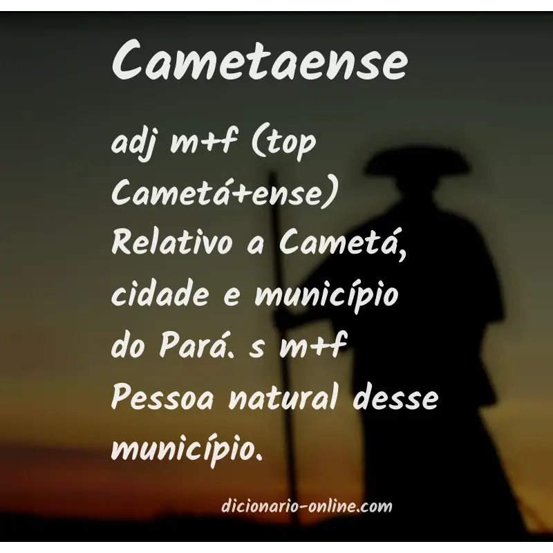 Significado de cametaense