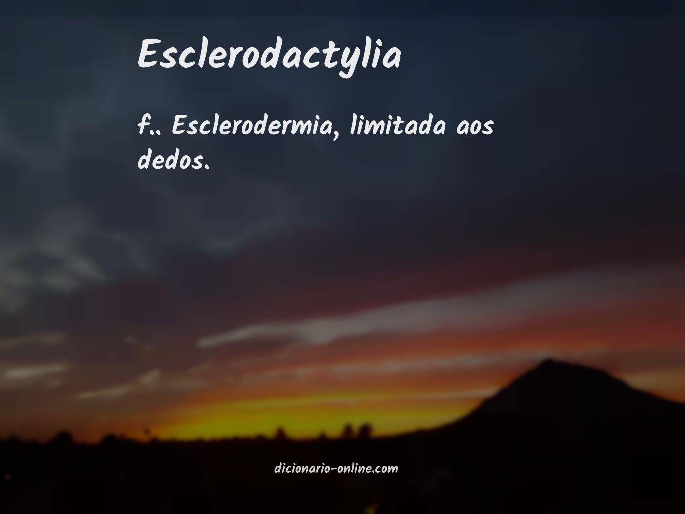 Significado de esclerodactylia