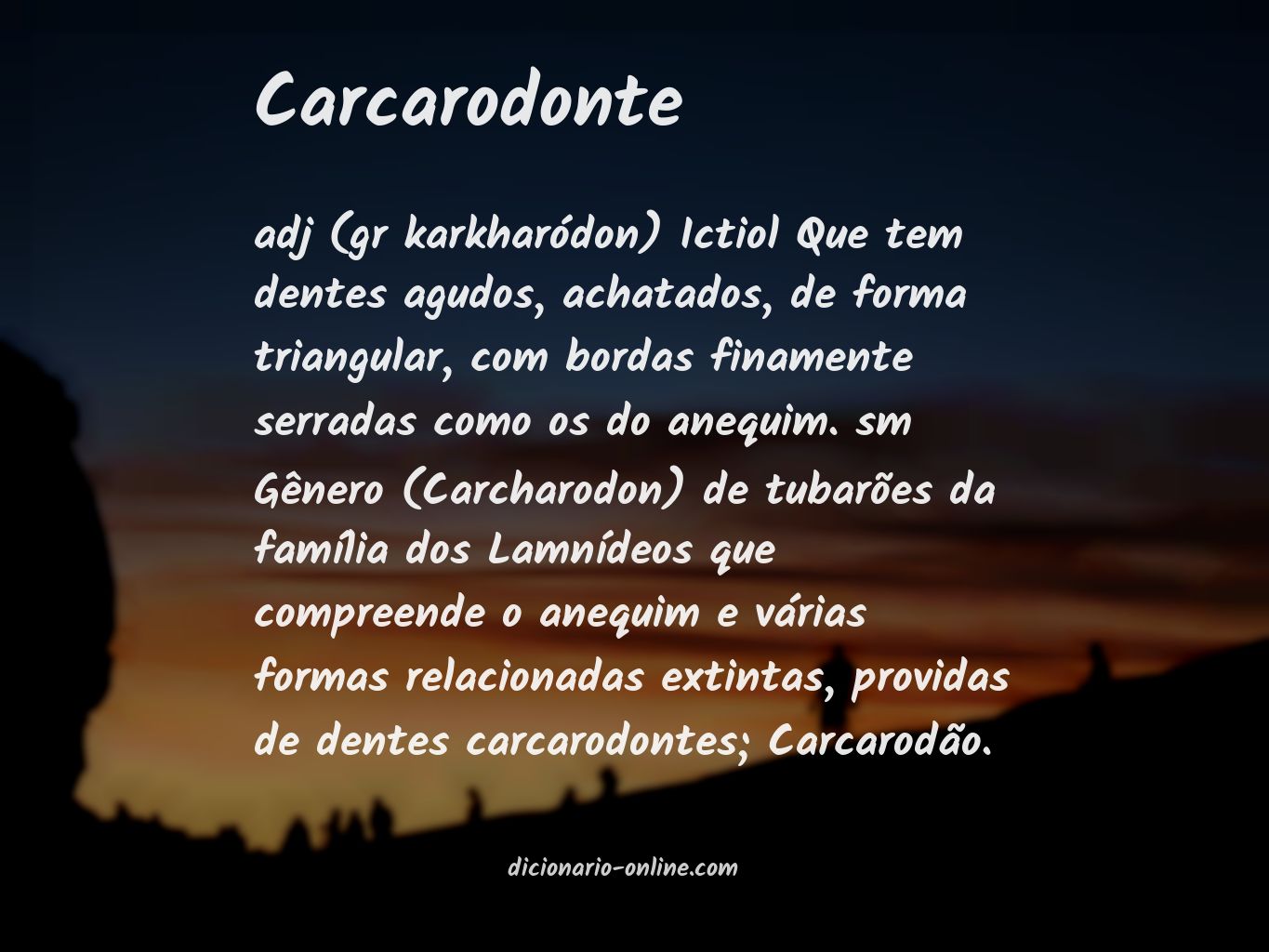 Significado de carcarodonte