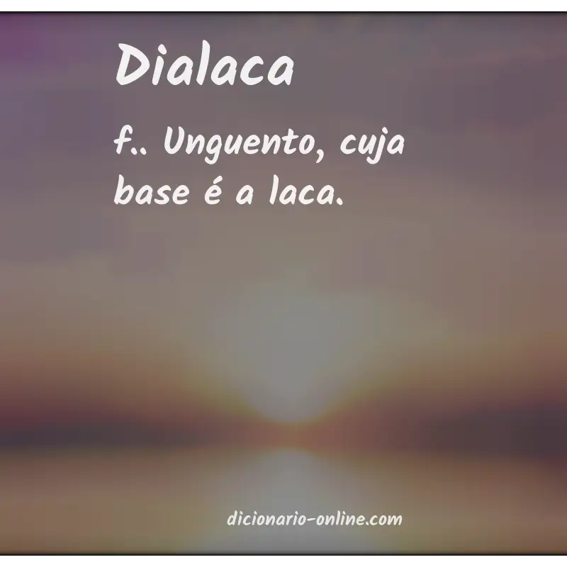 Significado de dialaca