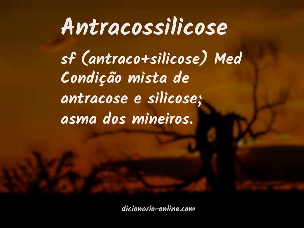 Significado de antracossilicose