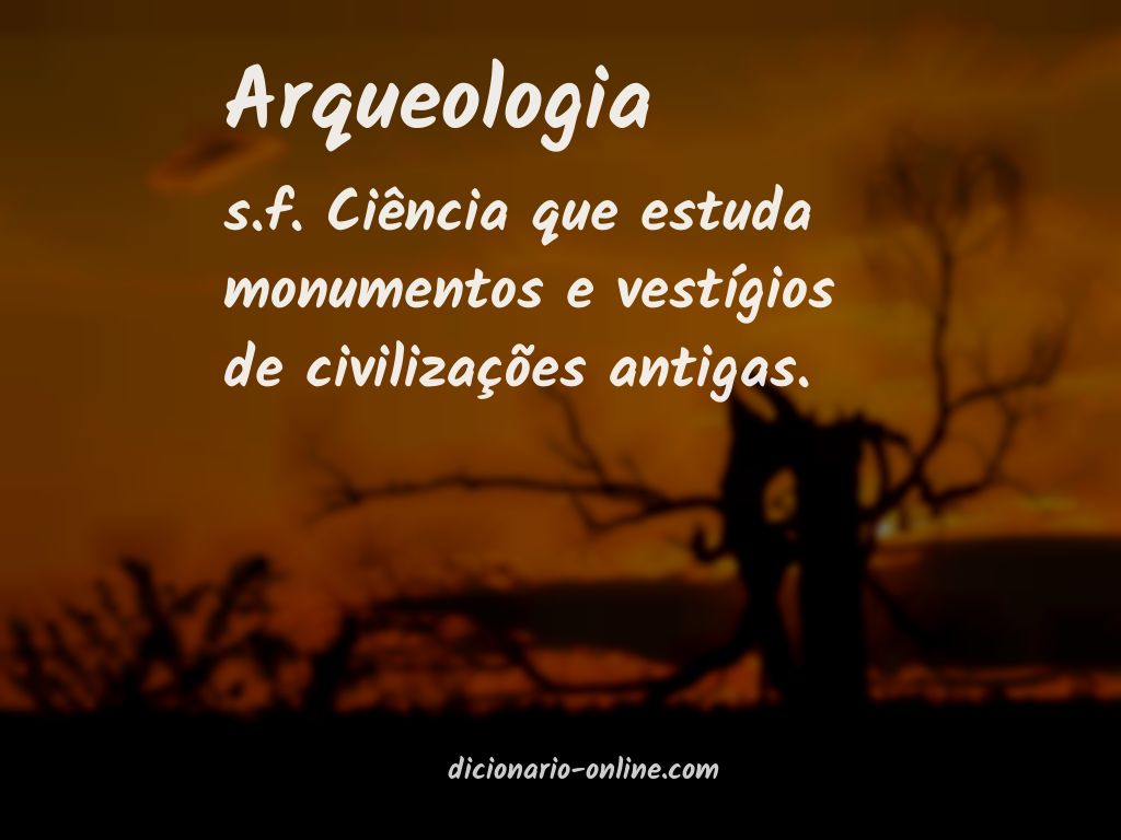 Significado de arqueologia