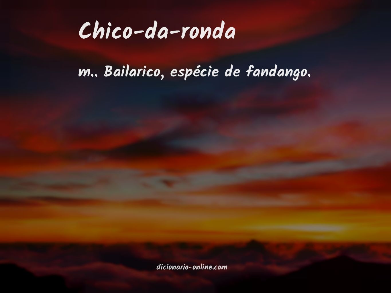 Significado de chico-da-ronda