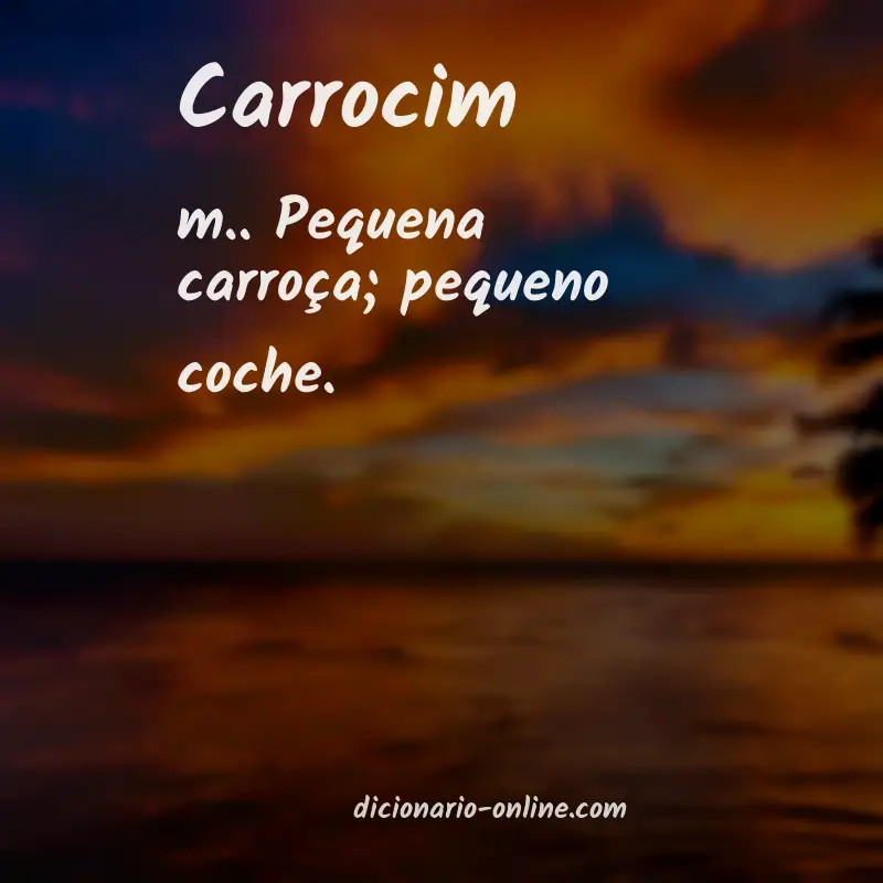Significado de carrocim
