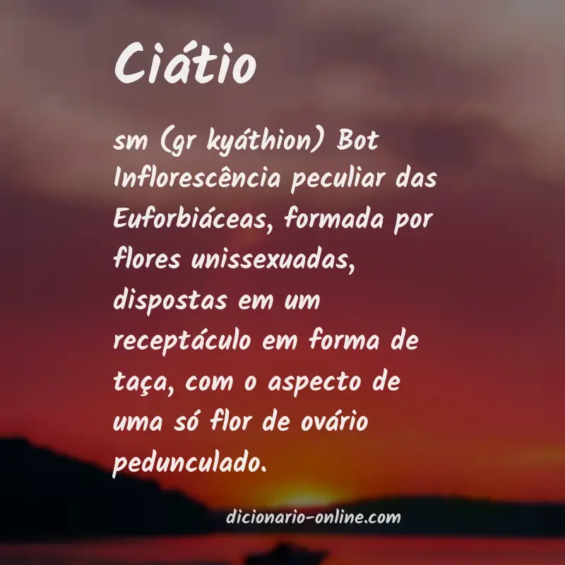 Significado de ciátio