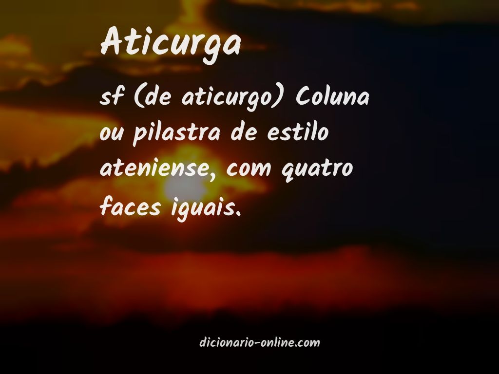 Significado de aticurga