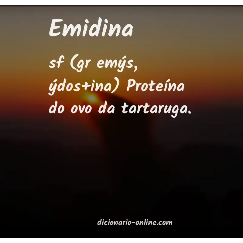 Significado de emidina