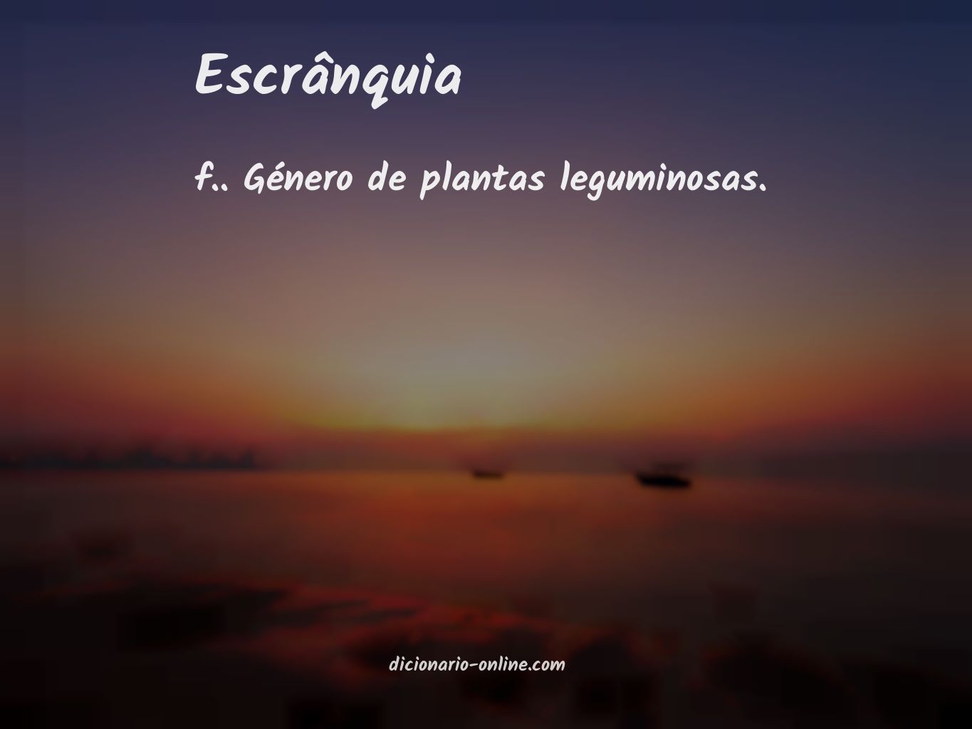 Significado de escrânquia