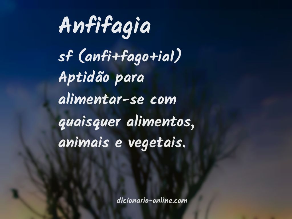 Significado de anfifagia