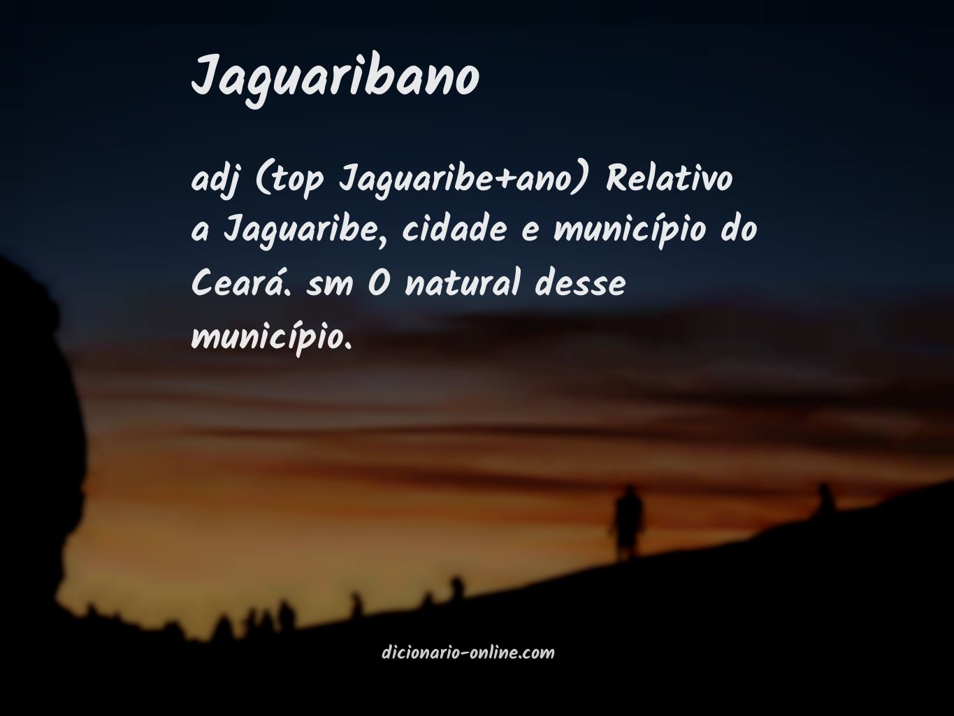 Significado de jaguaribano