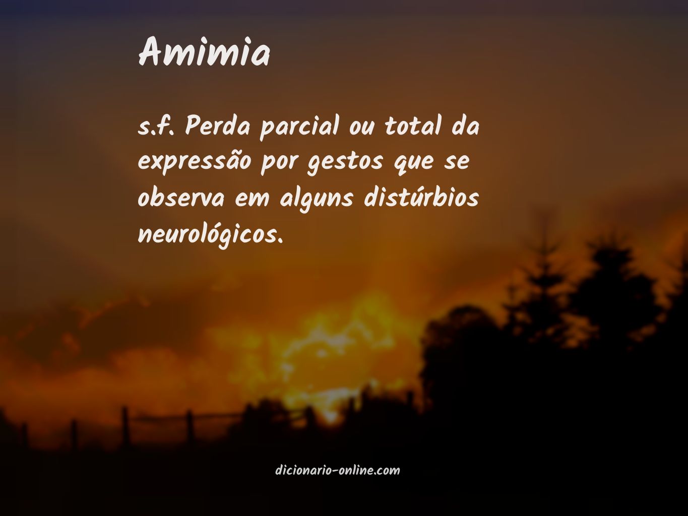 Significado de amimia