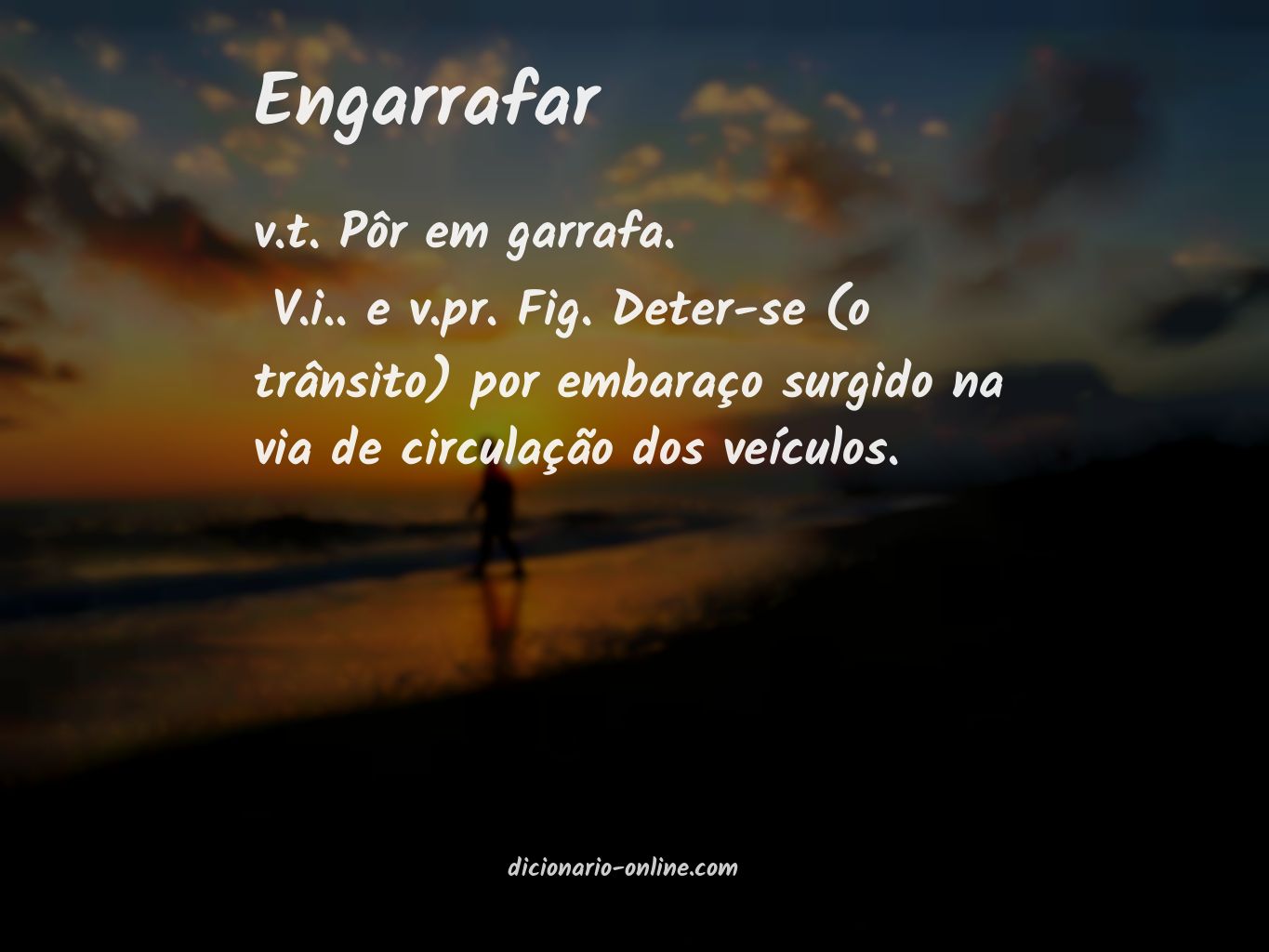 Significado de engarrafar