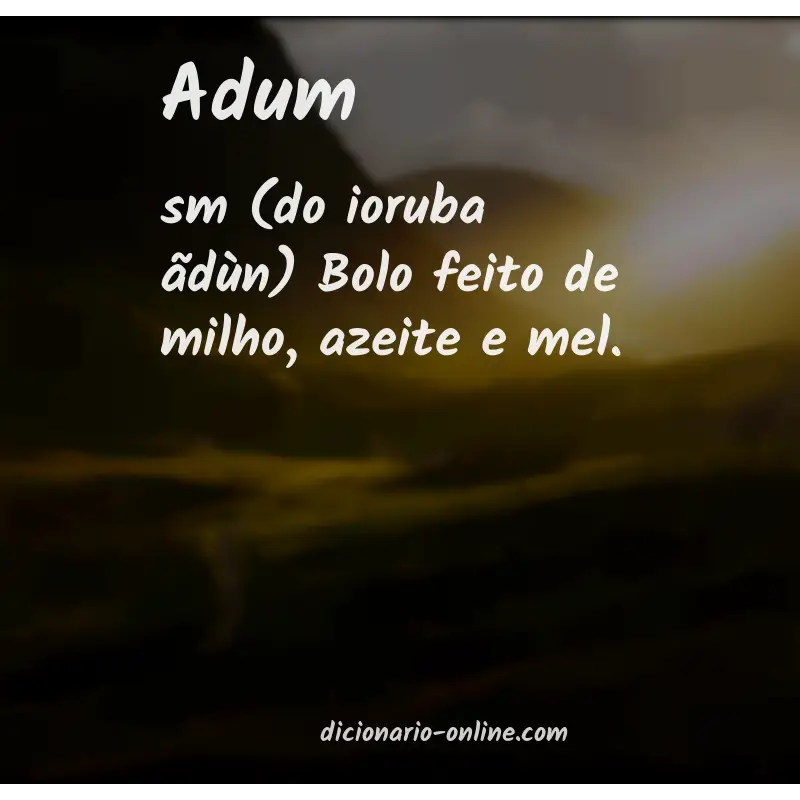 Significado de adum