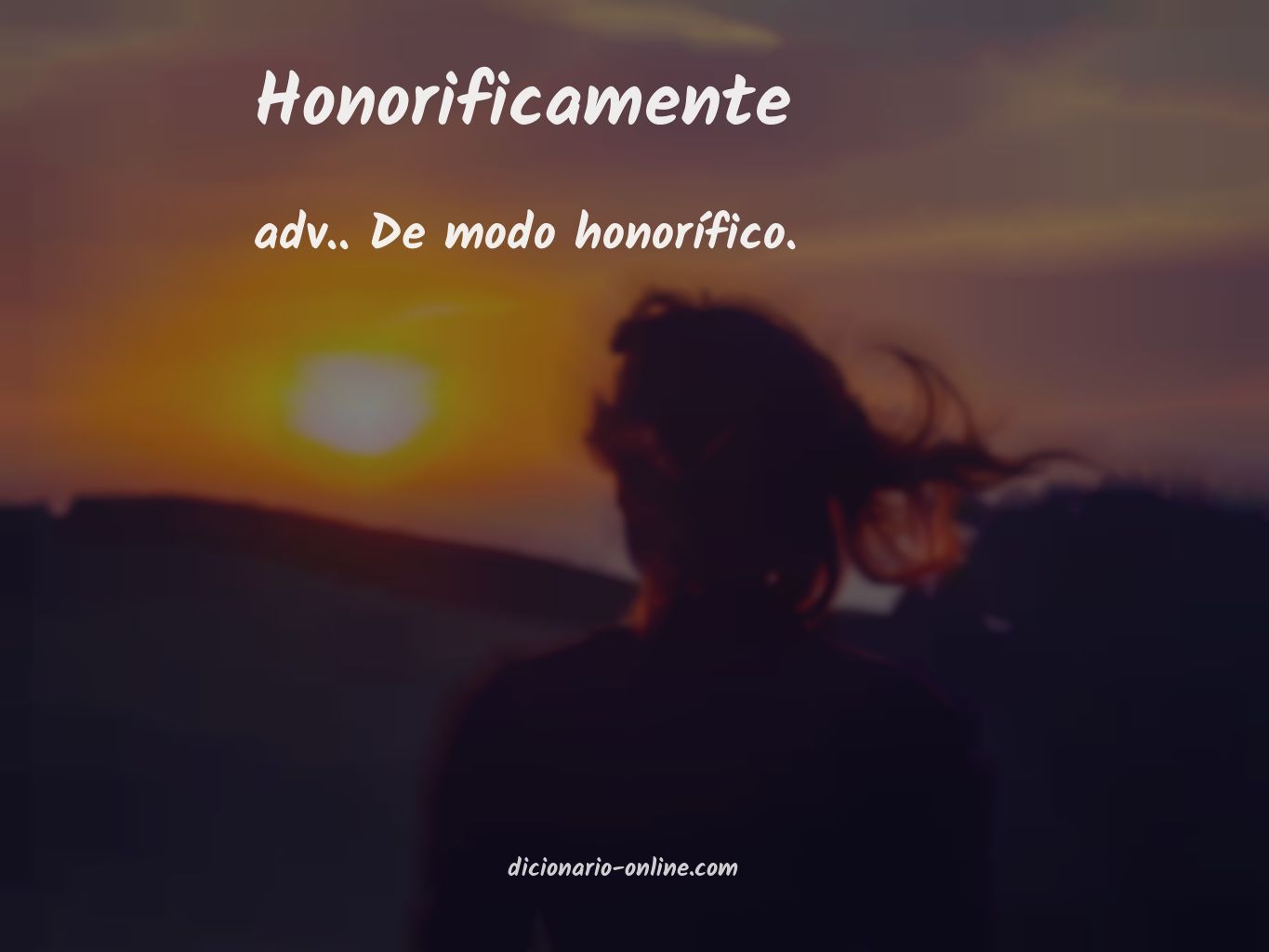 Significado de honorificamente