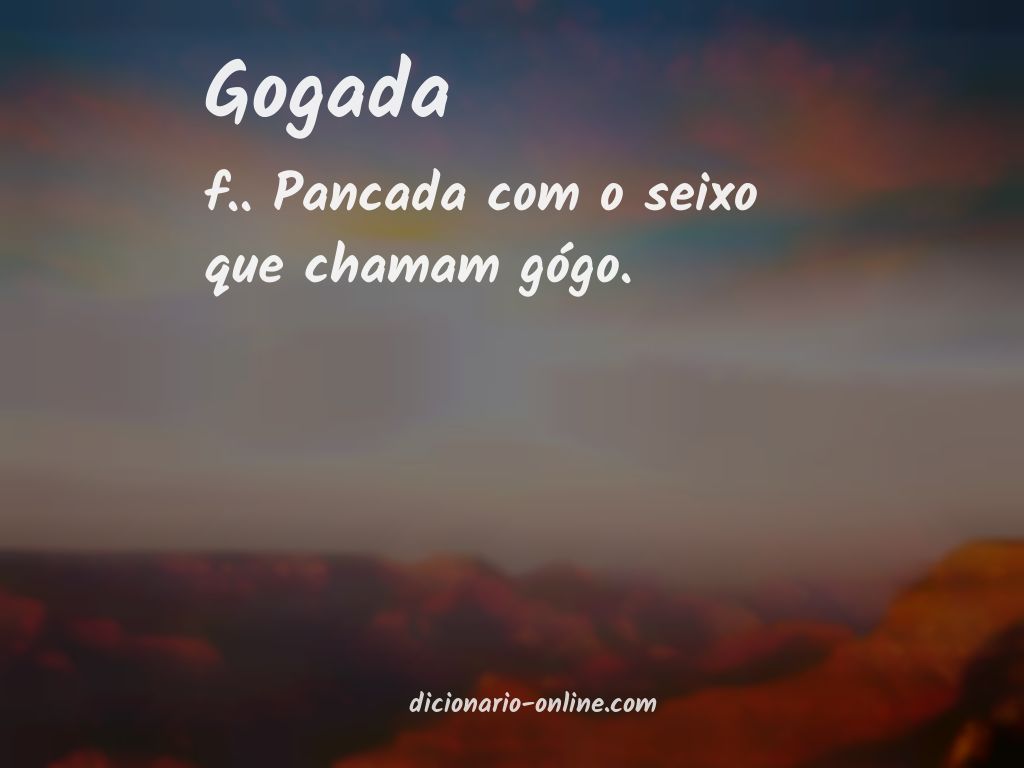 Significado de gogada