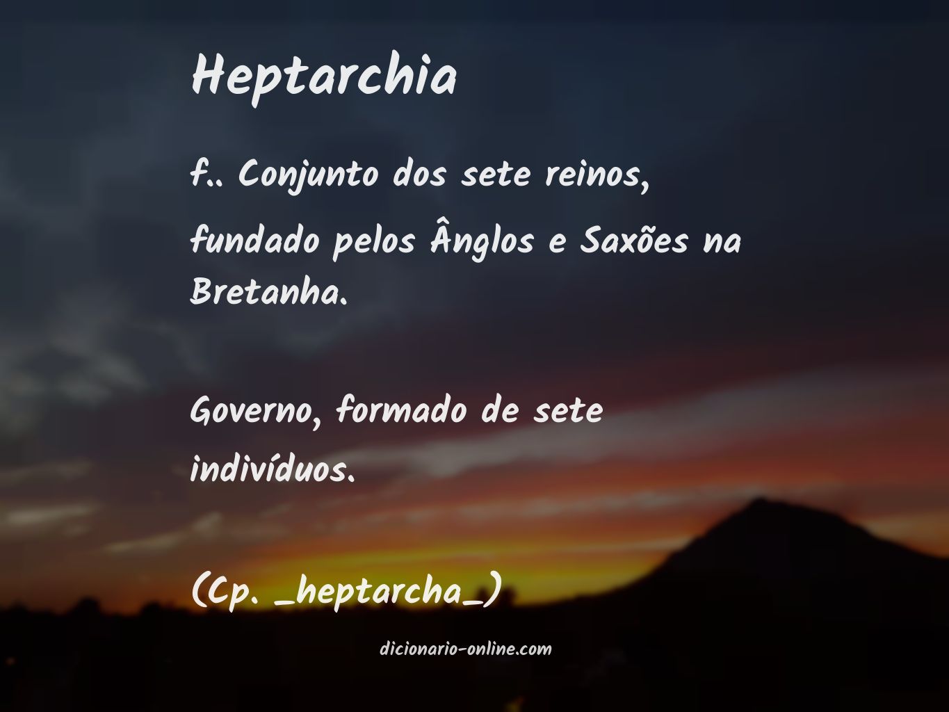 Significado de heptarchia