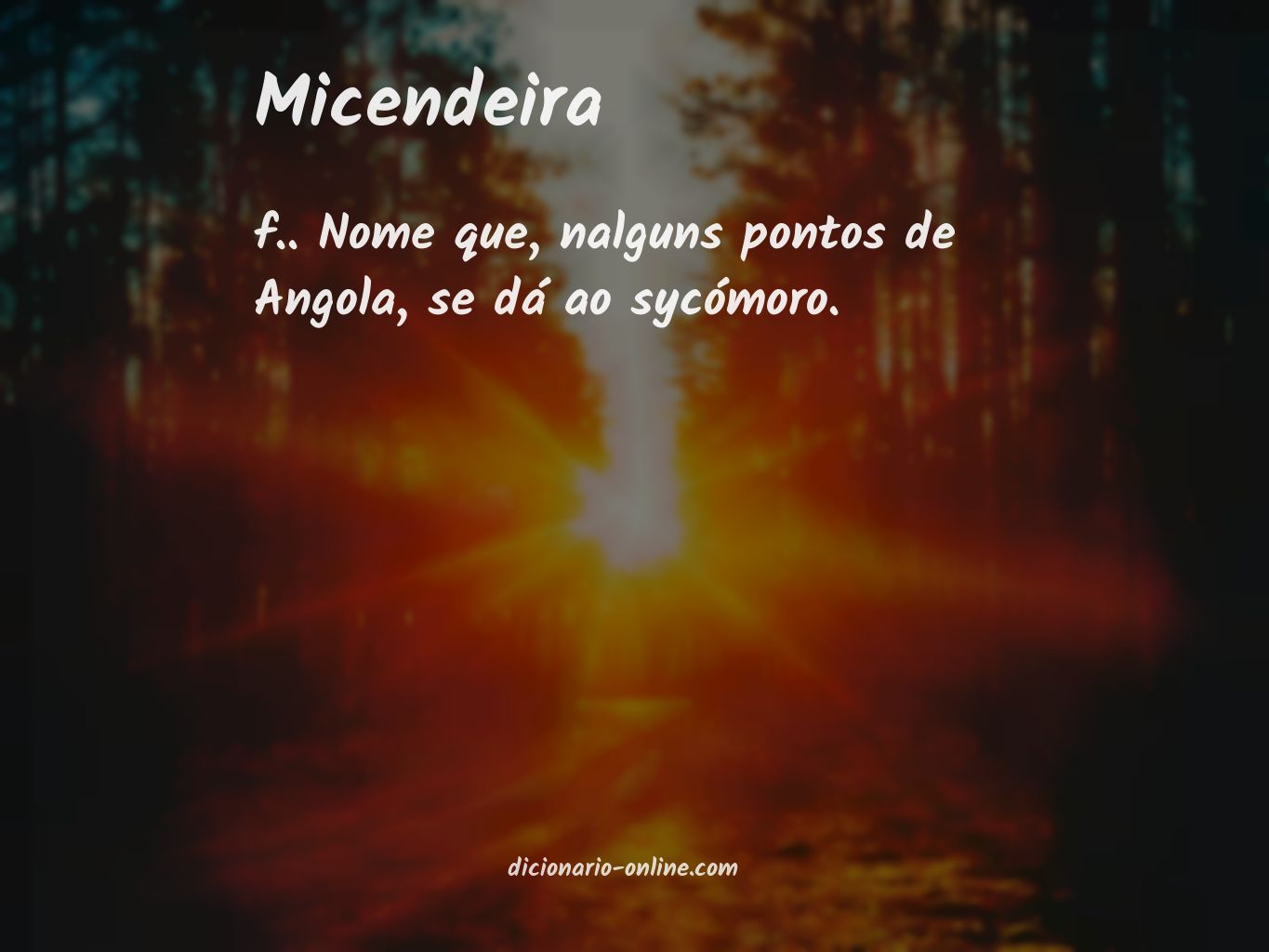 Significado de micendeira