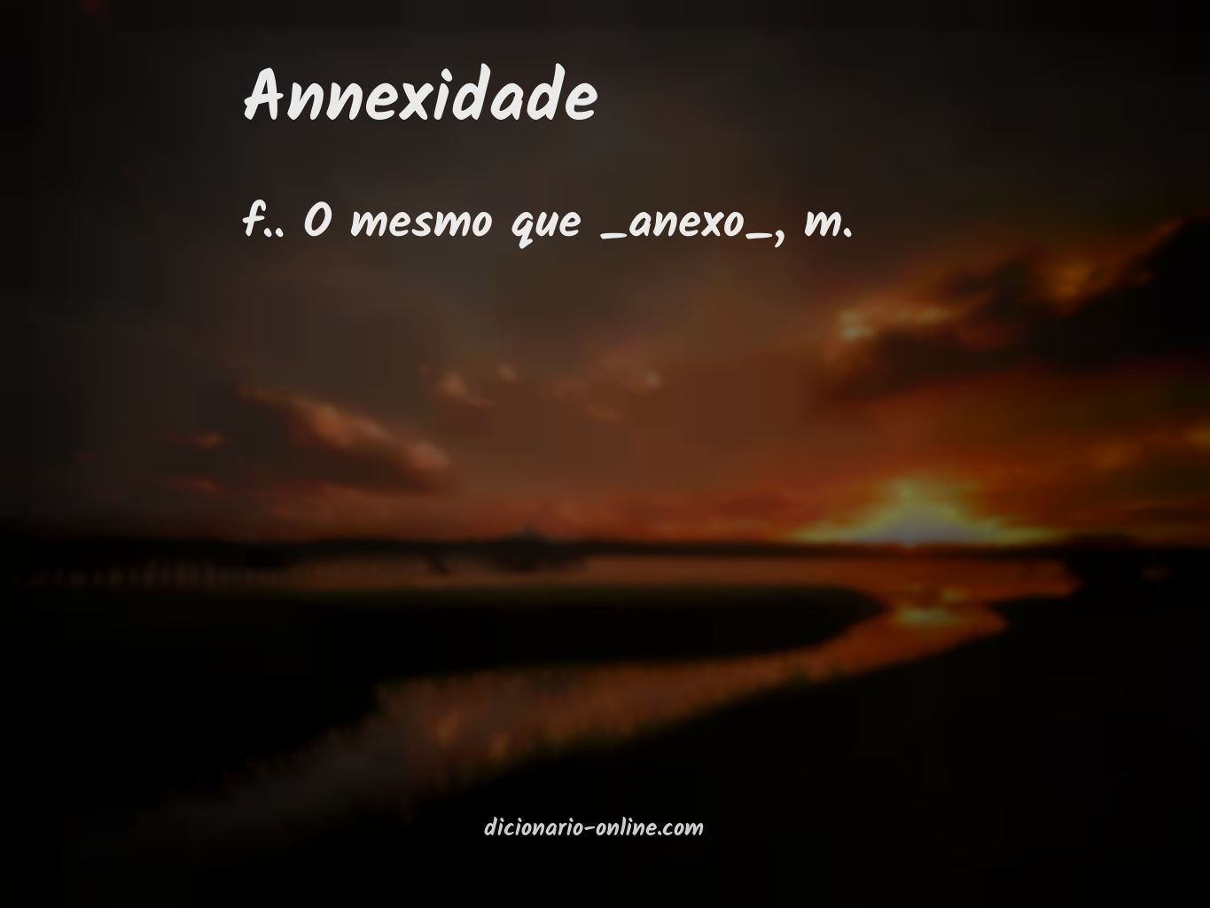 Significado de annexidade