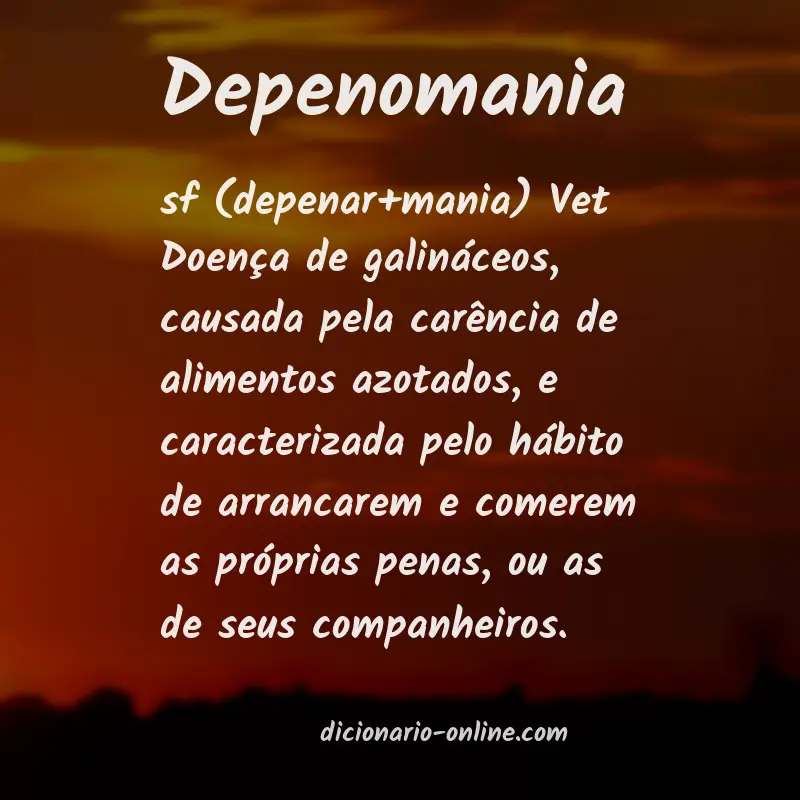 Significado de depenomania