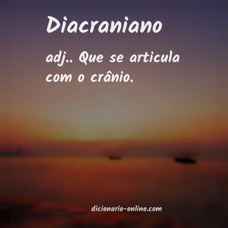 Significado de diacraniano
