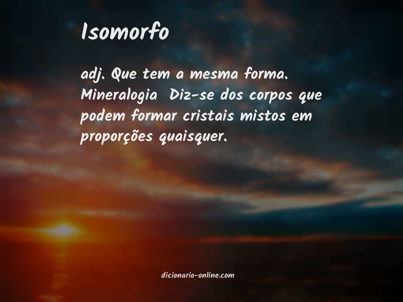 Significado de isomorfo