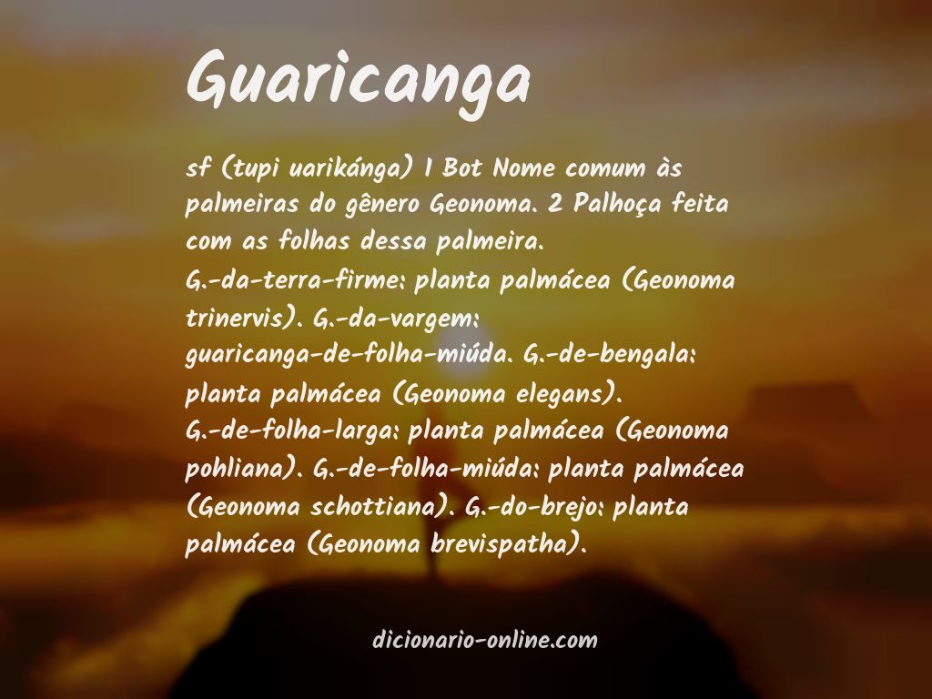 Significado de guaricanga