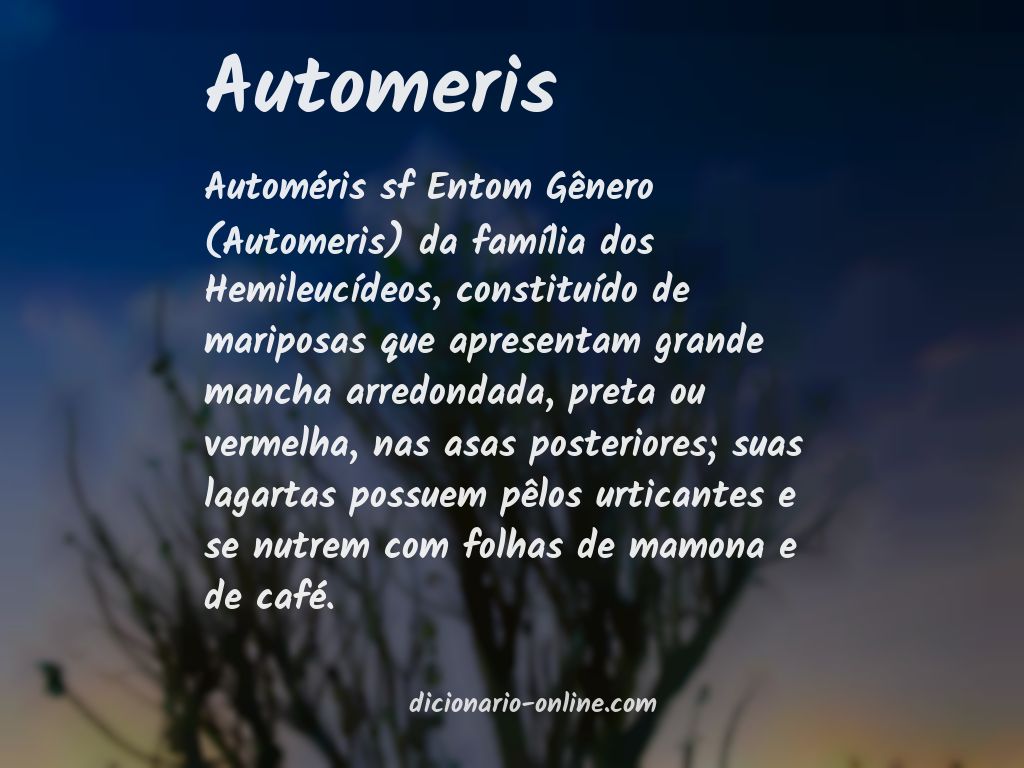 Significado de automeris