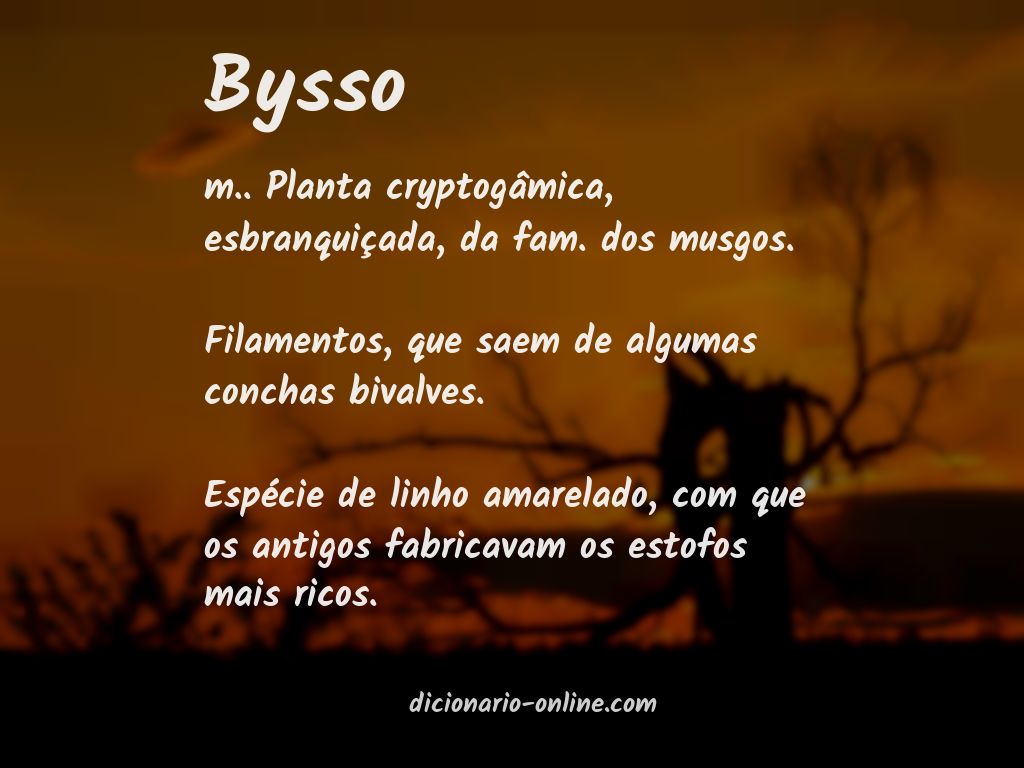 Significado de bysso