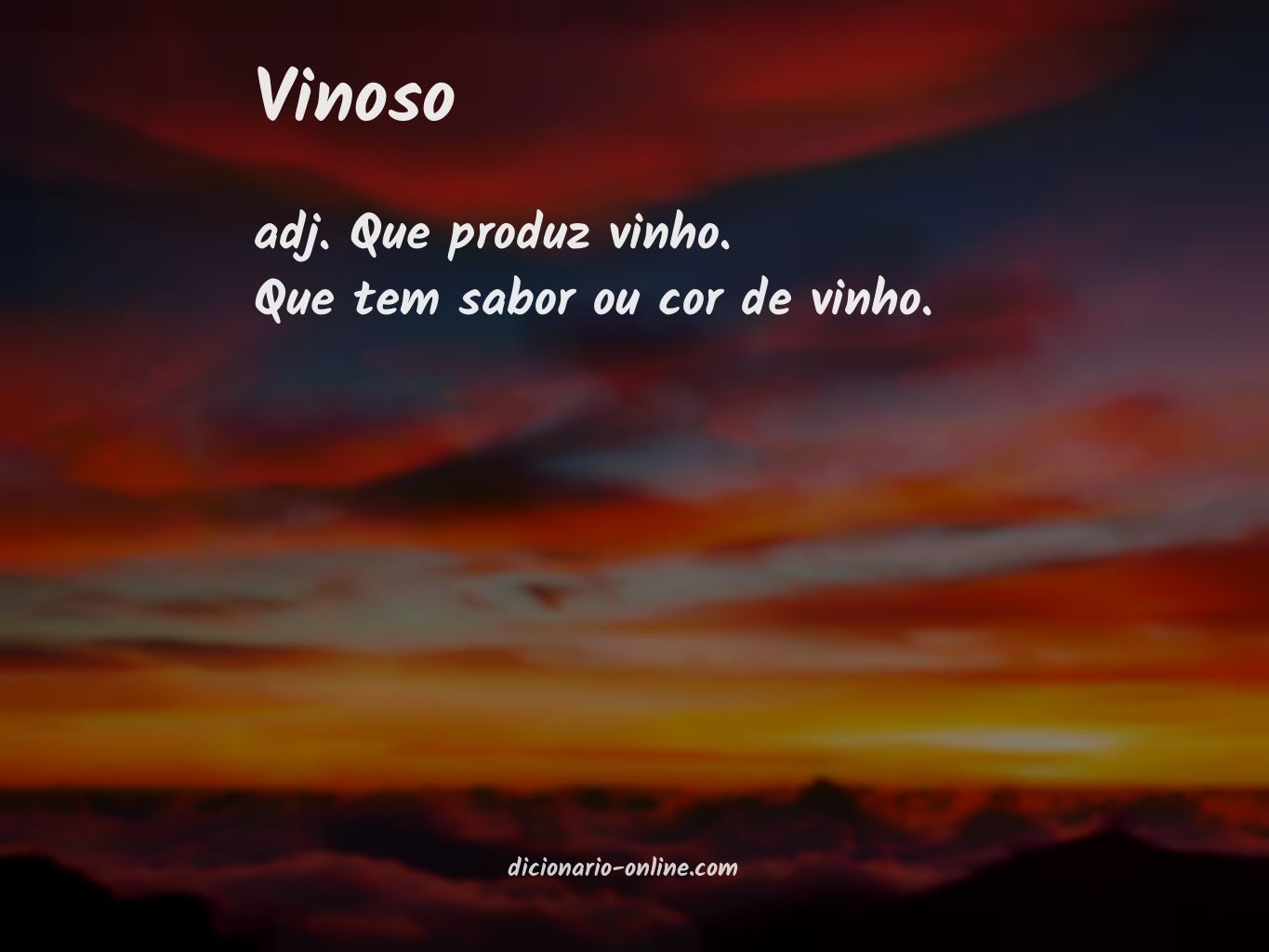 Significado de vinoso