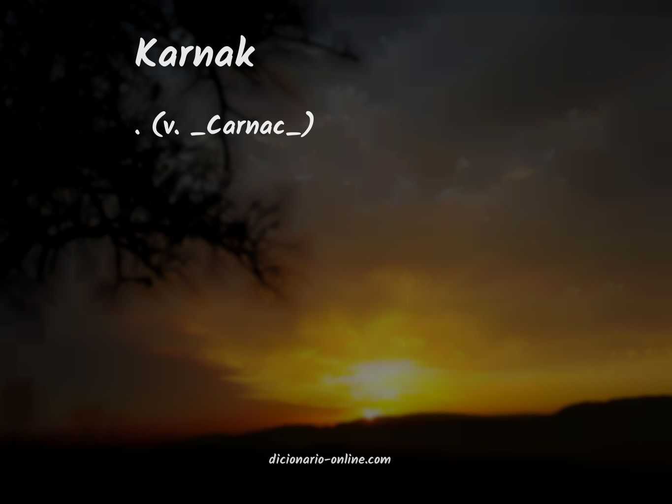 Significado de karnak