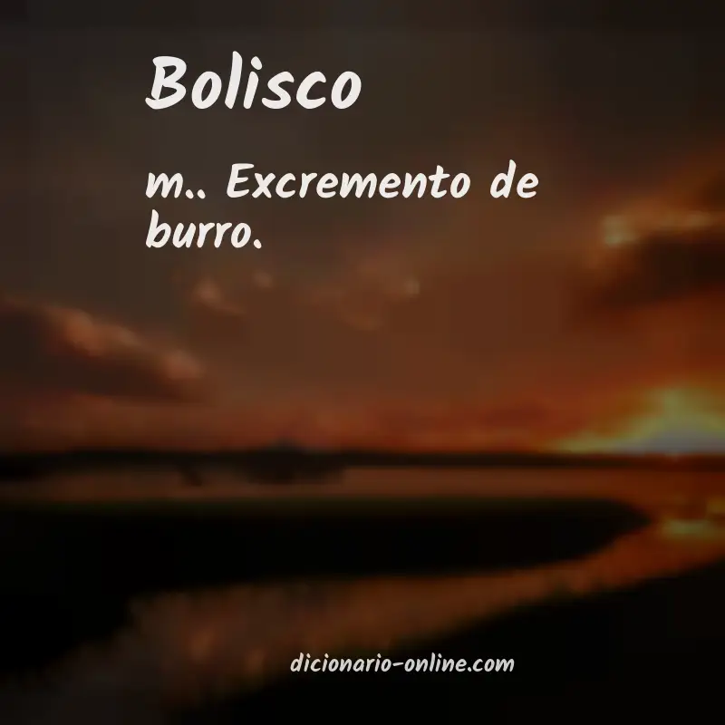 Significado de bolisco