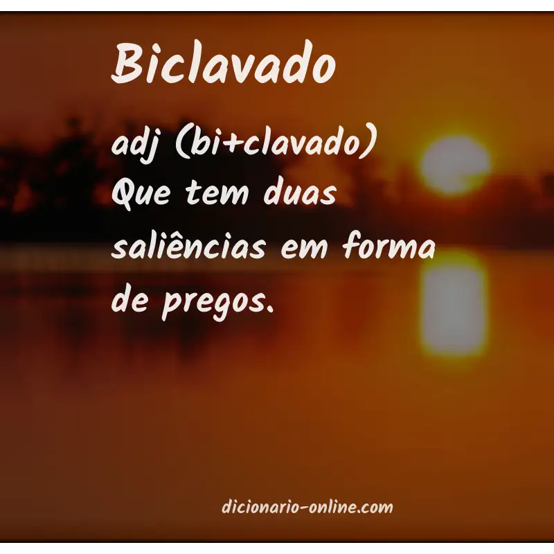 Significado de biclavado