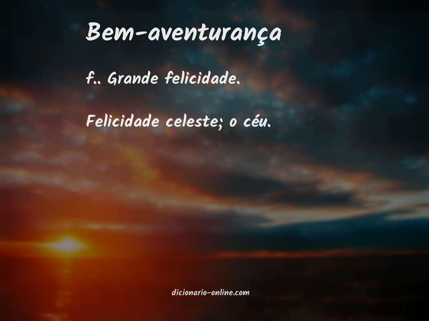 Significado de bem-aventurança