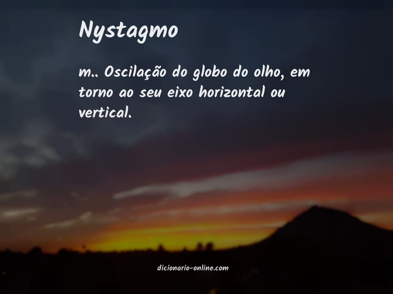 Significado de nystagmo