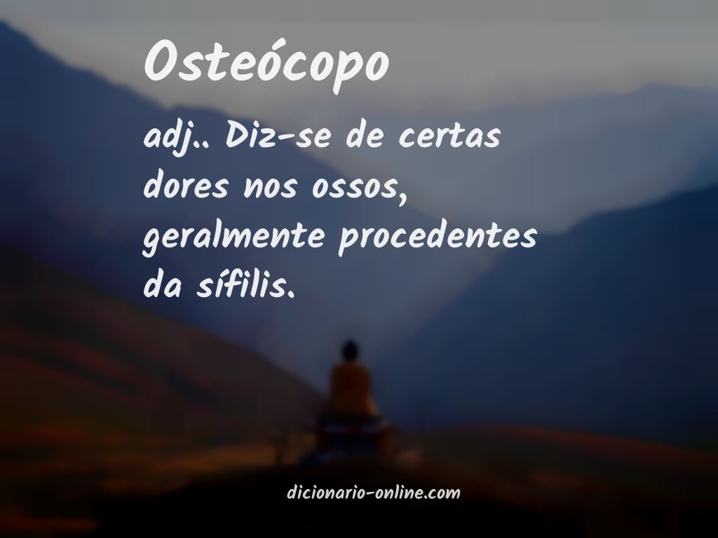 Significado de osteócopo