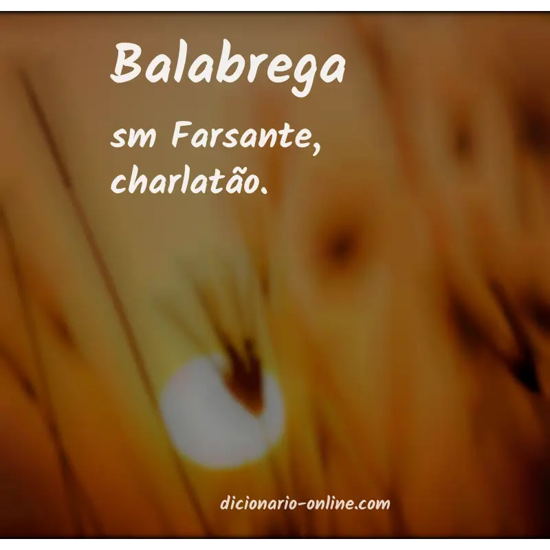 Significado de balabrega