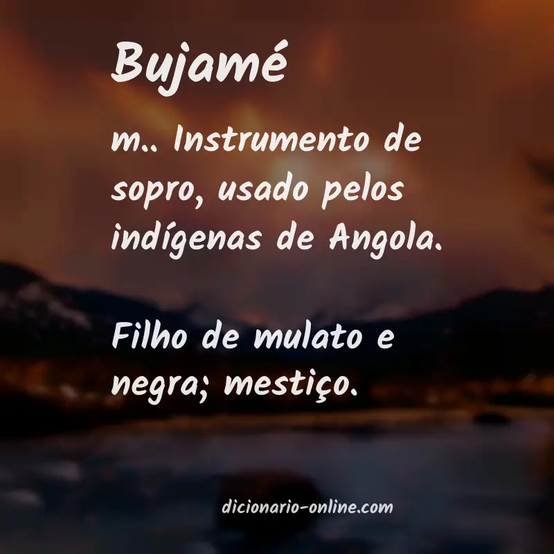 Significado de bujamé