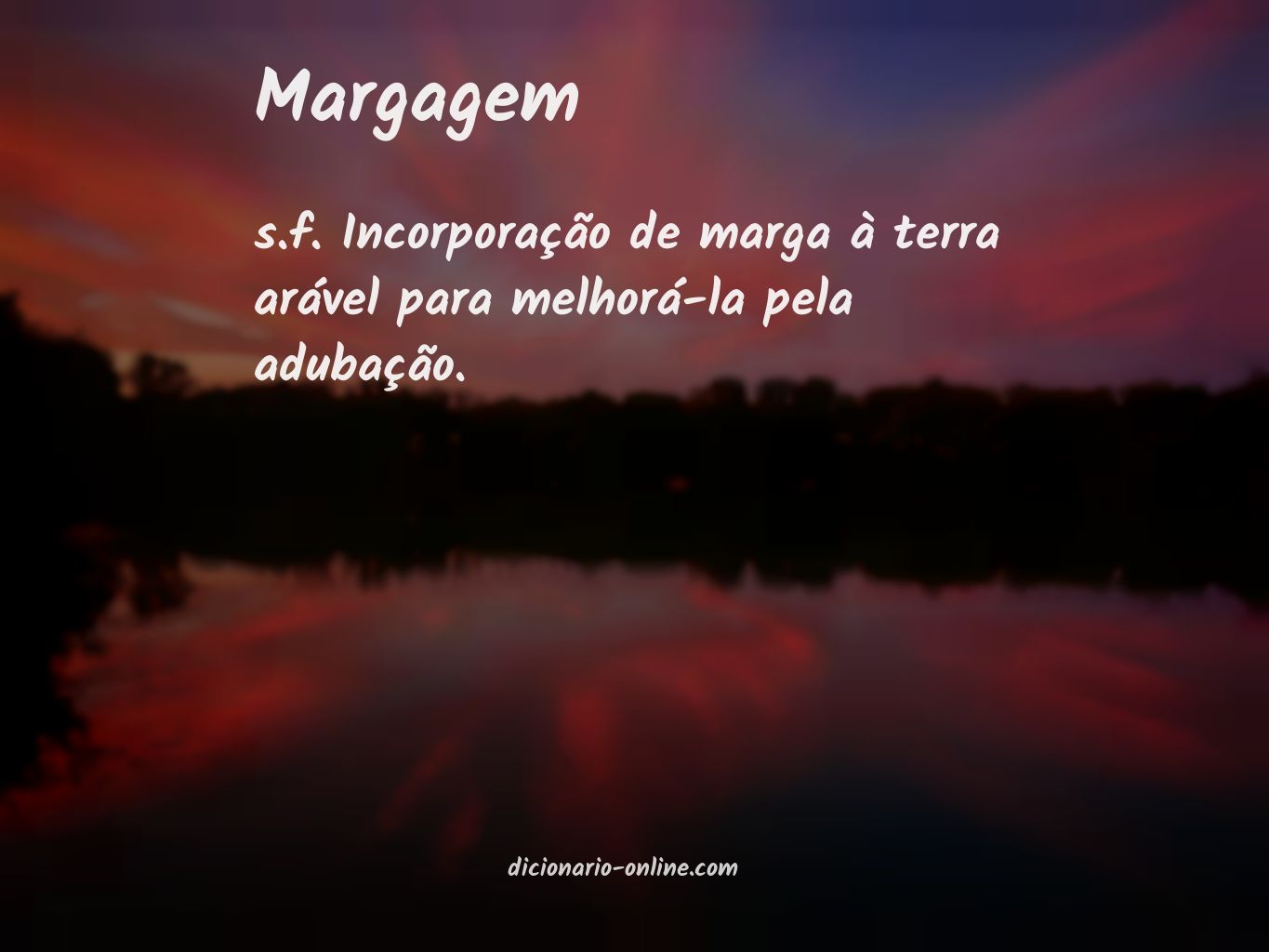 Significado de margagem