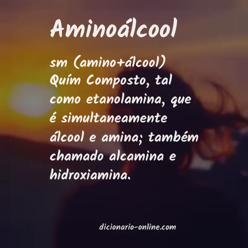 Significado de aminoálcool
