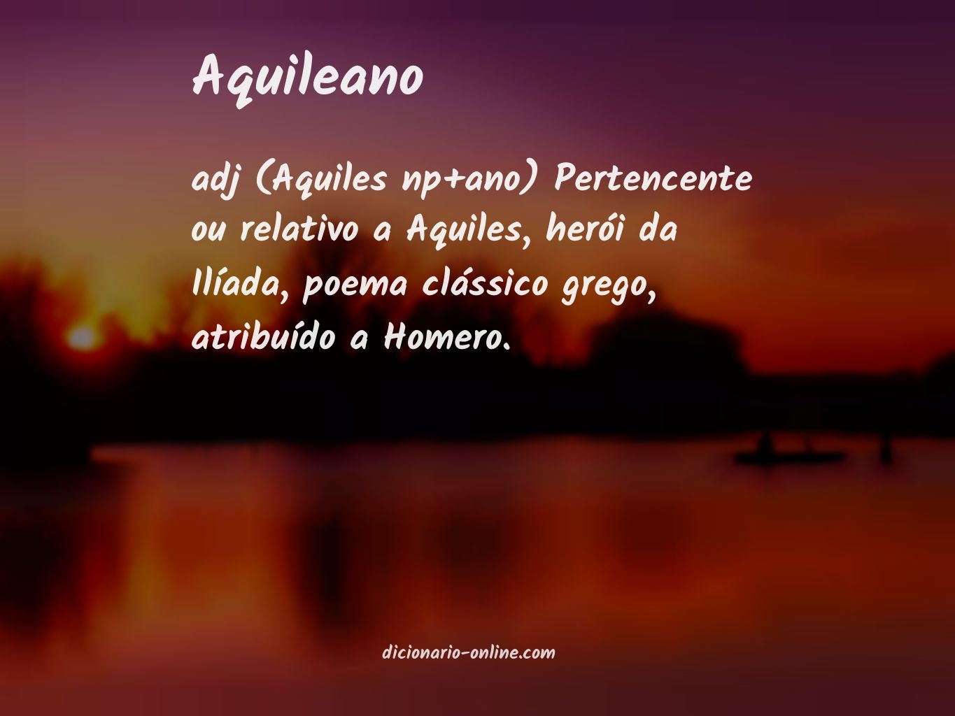 Significado de aquileano