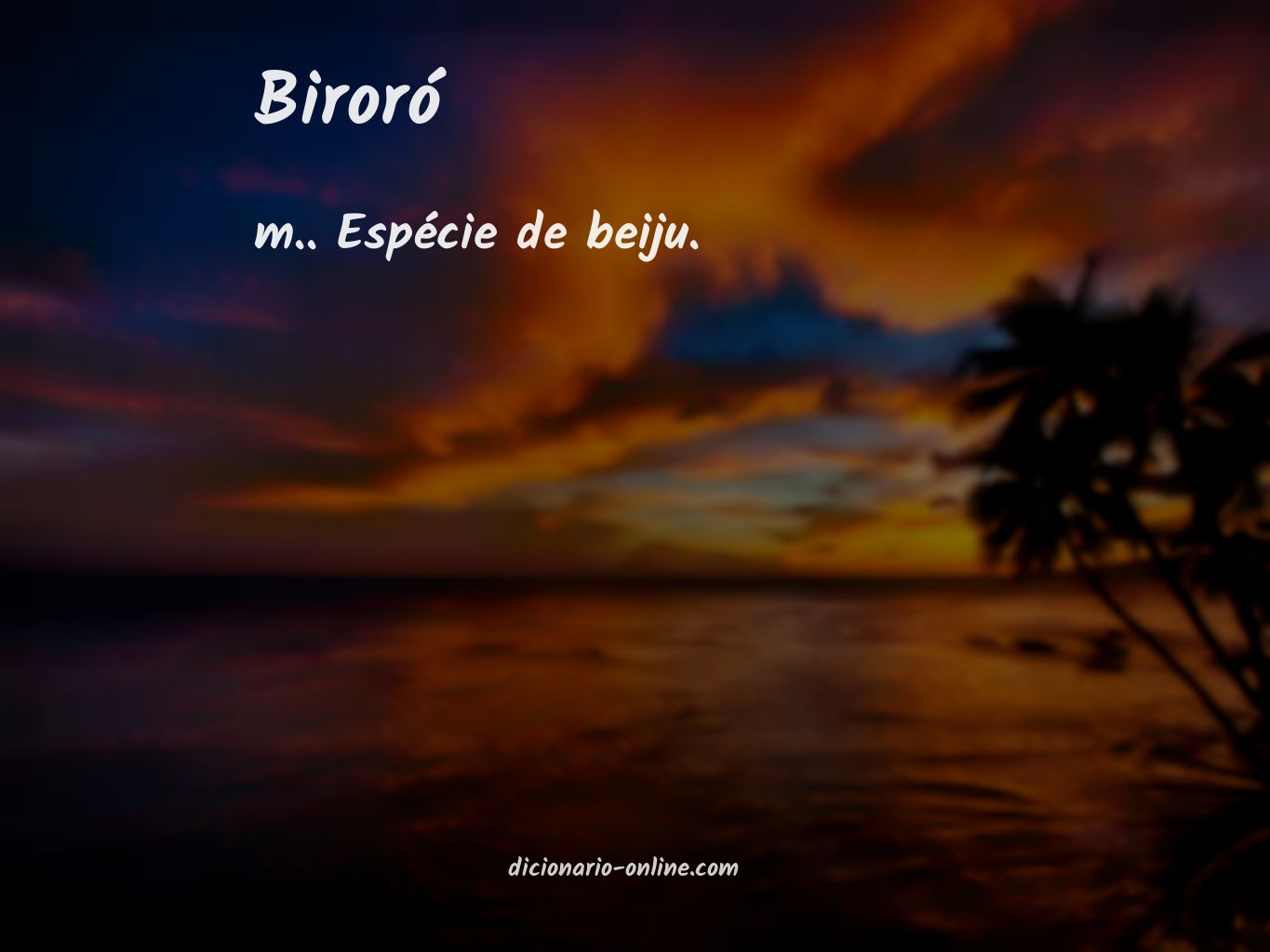 Significado de biroró