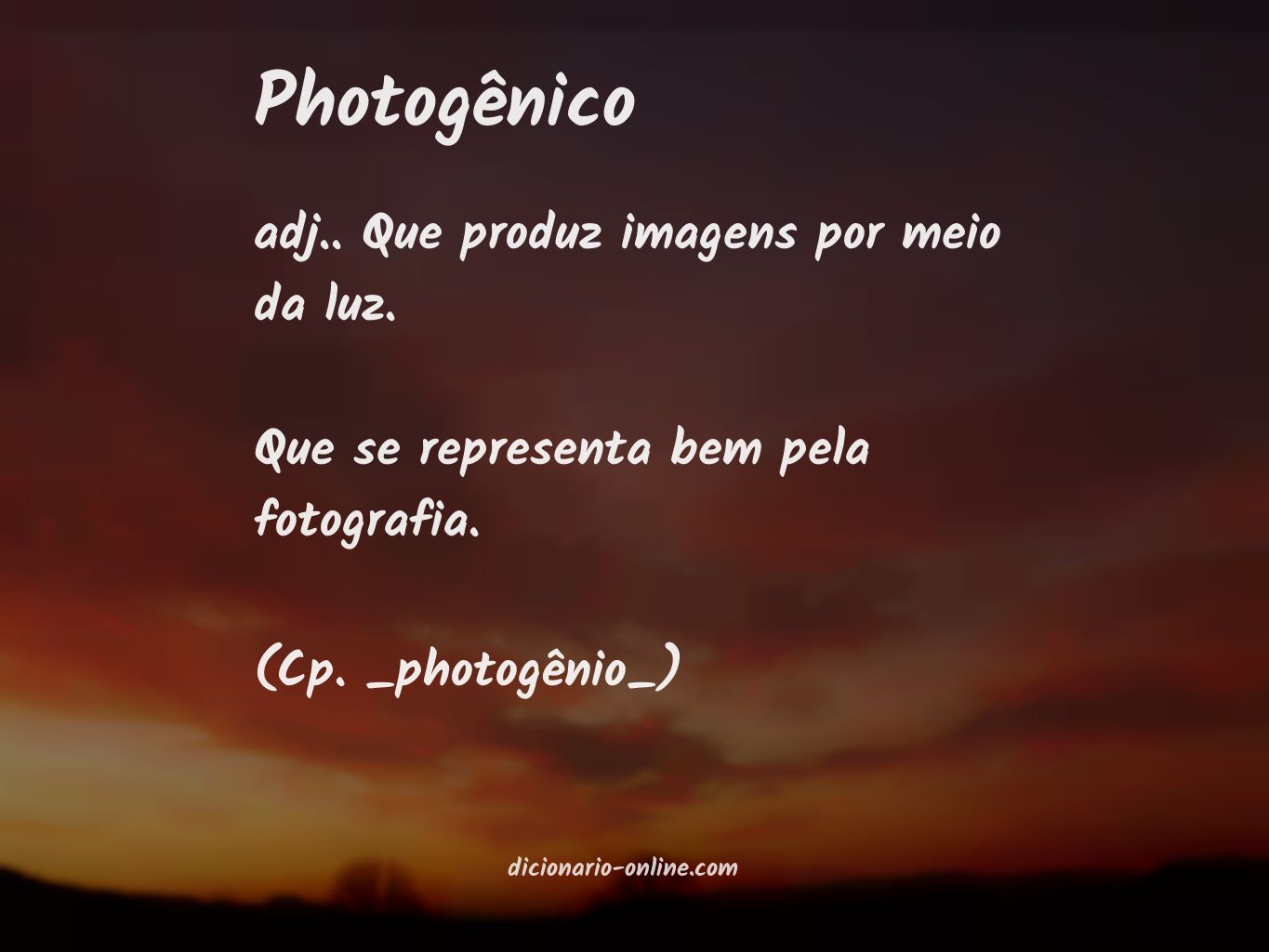 Significado de photogênico