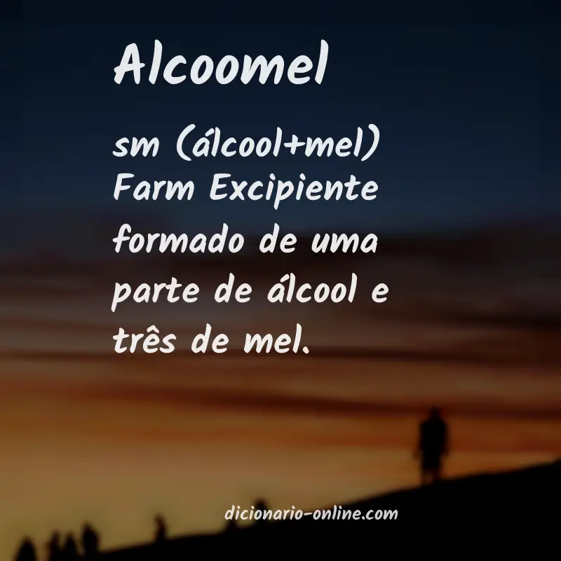 Significado de alcoomel